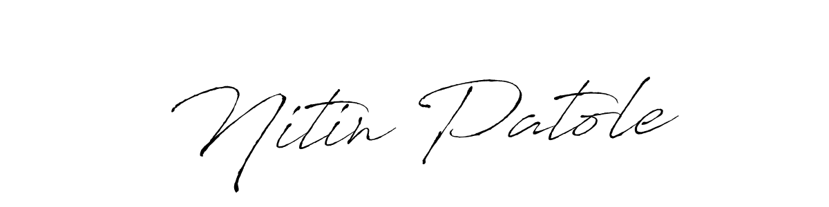 The best way (Antro_Vectra) to make a short signature is to pick only two or three words in your name. The name Nitin Patole include a total of six letters. For converting this name. Nitin Patole signature style 6 images and pictures png