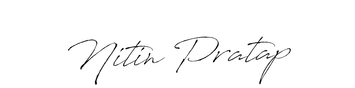 Use a signature maker to create a handwritten signature online. With this signature software, you can design (Antro_Vectra) your own signature for name Nitin Pratap. Nitin Pratap signature style 6 images and pictures png