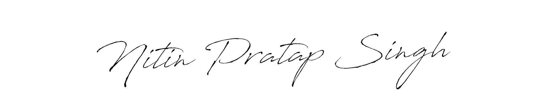 Create a beautiful signature design for name Nitin Pratap Singh. With this signature (Antro_Vectra) fonts, you can make a handwritten signature for free. Nitin Pratap Singh signature style 6 images and pictures png