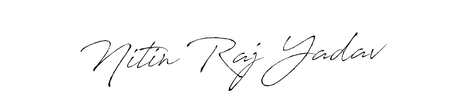 How to make Nitin Raj Yadav signature? Antro_Vectra is a professional autograph style. Create handwritten signature for Nitin Raj Yadav name. Nitin Raj Yadav signature style 6 images and pictures png