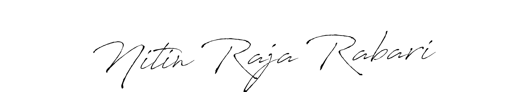 Design your own signature with our free online signature maker. With this signature software, you can create a handwritten (Antro_Vectra) signature for name Nitin Raja Rabari. Nitin Raja Rabari signature style 6 images and pictures png