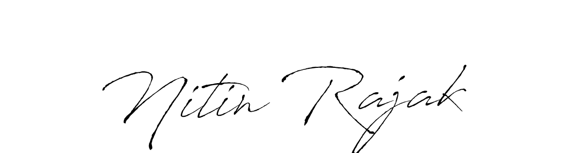 Make a beautiful signature design for name Nitin Rajak. With this signature (Antro_Vectra) style, you can create a handwritten signature for free. Nitin Rajak signature style 6 images and pictures png