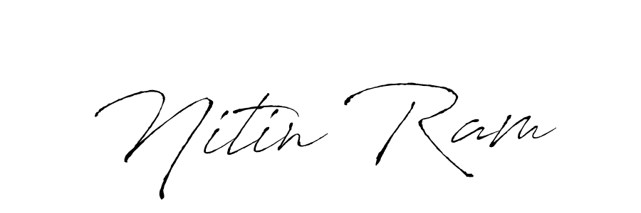 Design your own signature with our free online signature maker. With this signature software, you can create a handwritten (Antro_Vectra) signature for name Nitin Ram. Nitin Ram signature style 6 images and pictures png
