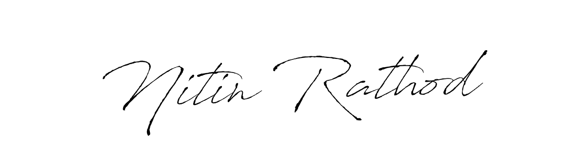 Make a beautiful signature design for name Nitin Rathod. With this signature (Antro_Vectra) style, you can create a handwritten signature for free. Nitin Rathod signature style 6 images and pictures png