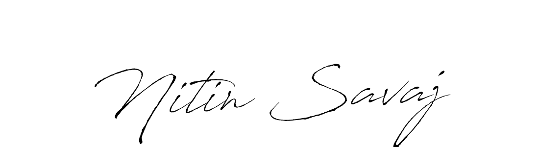 The best way (Antro_Vectra) to make a short signature is to pick only two or three words in your name. The name Nitin Savaj include a total of six letters. For converting this name. Nitin Savaj signature style 6 images and pictures png