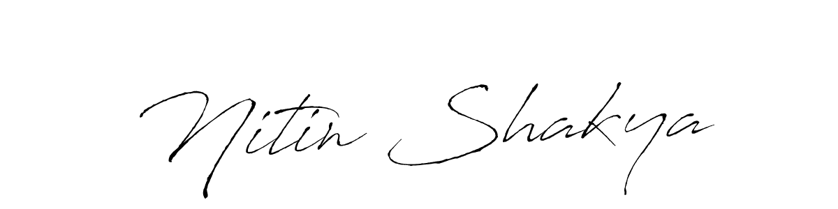 Design your own signature with our free online signature maker. With this signature software, you can create a handwritten (Antro_Vectra) signature for name Nitin Shakya. Nitin Shakya signature style 6 images and pictures png