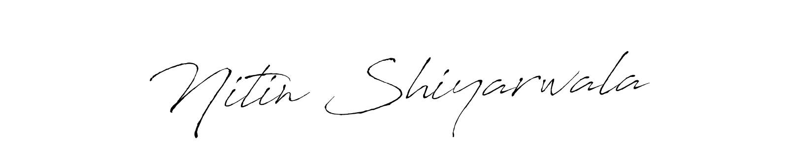 Make a beautiful signature design for name Nitin Shiyarwala. With this signature (Antro_Vectra) style, you can create a handwritten signature for free. Nitin Shiyarwala signature style 6 images and pictures png