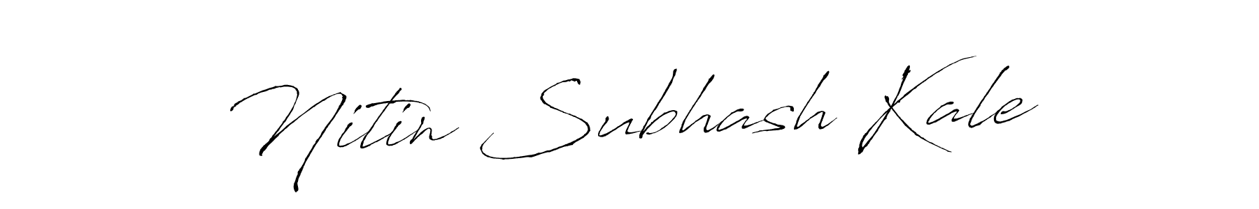 Make a beautiful signature design for name Nitin Subhash Kale. Use this online signature maker to create a handwritten signature for free. Nitin Subhash Kale signature style 6 images and pictures png