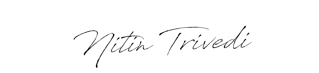Antro_Vectra is a professional signature style that is perfect for those who want to add a touch of class to their signature. It is also a great choice for those who want to make their signature more unique. Get Nitin Trivedi name to fancy signature for free. Nitin Trivedi signature style 6 images and pictures png
