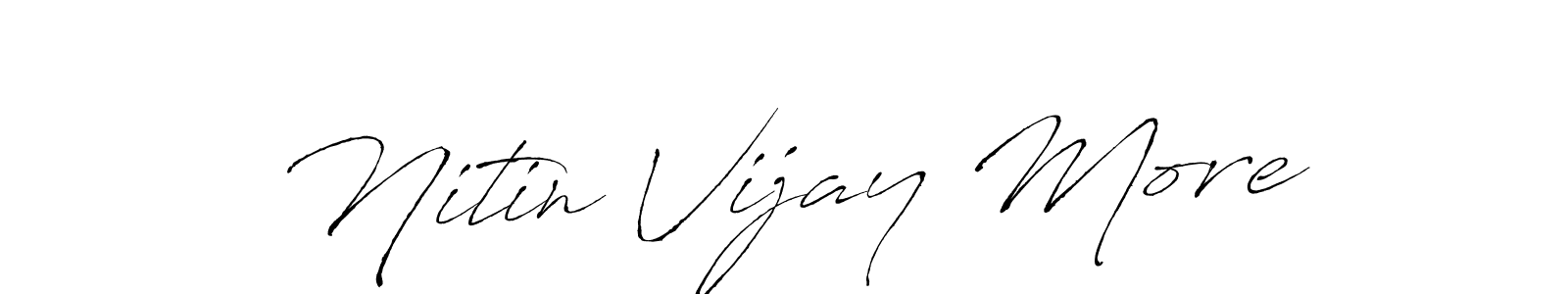 You can use this online signature creator to create a handwritten signature for the name Nitin Vijay More. This is the best online autograph maker. Nitin Vijay More signature style 6 images and pictures png