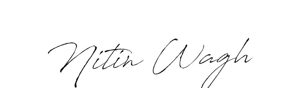 Make a beautiful signature design for name Nitin Wagh. With this signature (Antro_Vectra) style, you can create a handwritten signature for free. Nitin Wagh signature style 6 images and pictures png