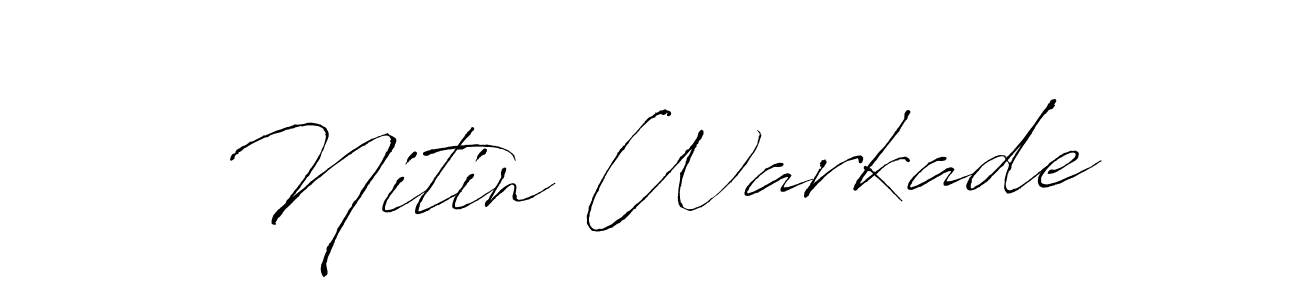 Also we have Nitin Warkade name is the best signature style. Create professional handwritten signature collection using Antro_Vectra autograph style. Nitin Warkade signature style 6 images and pictures png