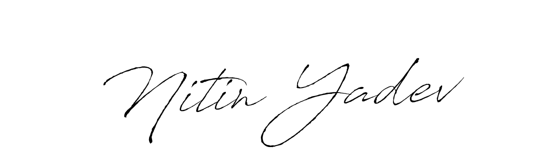 if you are searching for the best signature style for your name Nitin Yadev. so please give up your signature search. here we have designed multiple signature styles  using Antro_Vectra. Nitin Yadev signature style 6 images and pictures png