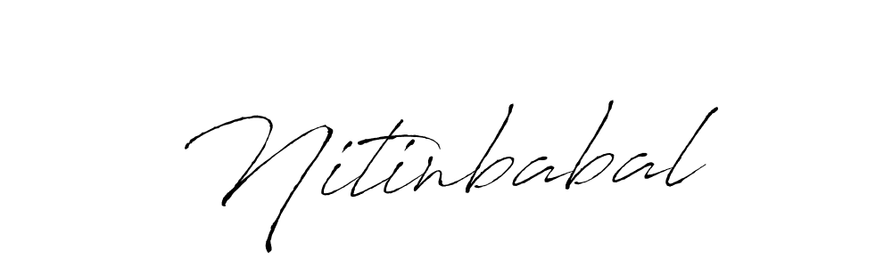 Use a signature maker to create a handwritten signature online. With this signature software, you can design (Antro_Vectra) your own signature for name Nitinbabal. Nitinbabal signature style 6 images and pictures png