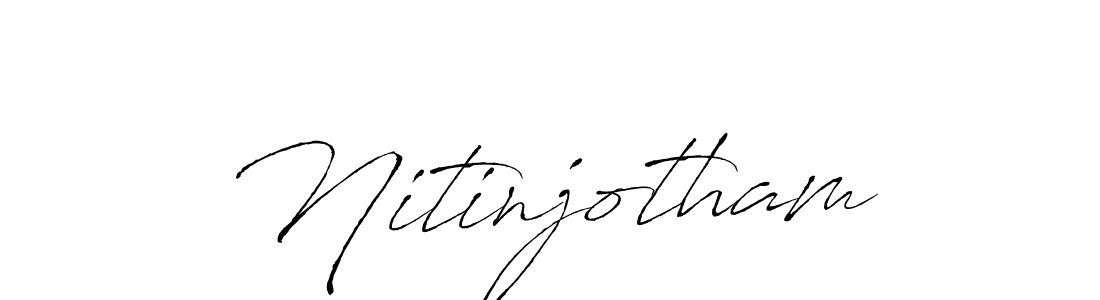 Create a beautiful signature design for name Nitinjotham. With this signature (Antro_Vectra) fonts, you can make a handwritten signature for free. Nitinjotham signature style 6 images and pictures png