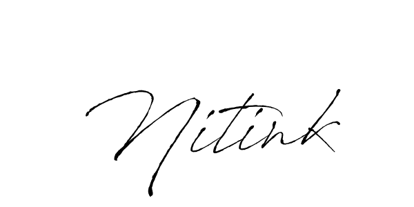 You should practise on your own different ways (Antro_Vectra) to write your name (Nitink) in signature. don't let someone else do it for you. Nitink signature style 6 images and pictures png
