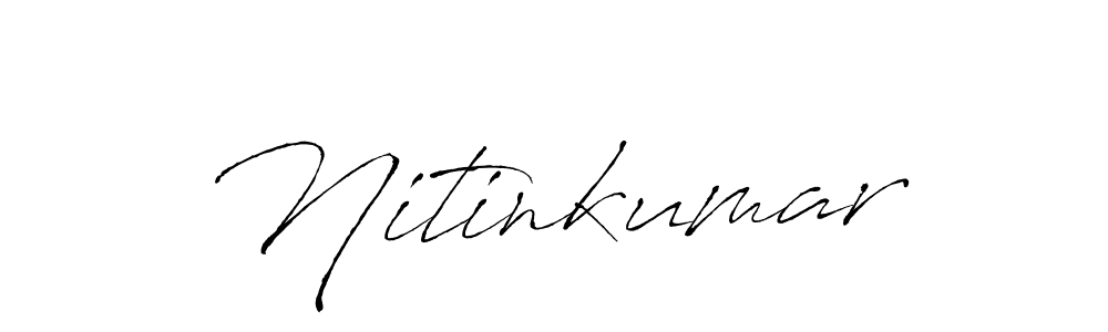 Make a beautiful signature design for name Nitinkumar. With this signature (Antro_Vectra) style, you can create a handwritten signature for free. Nitinkumar signature style 6 images and pictures png