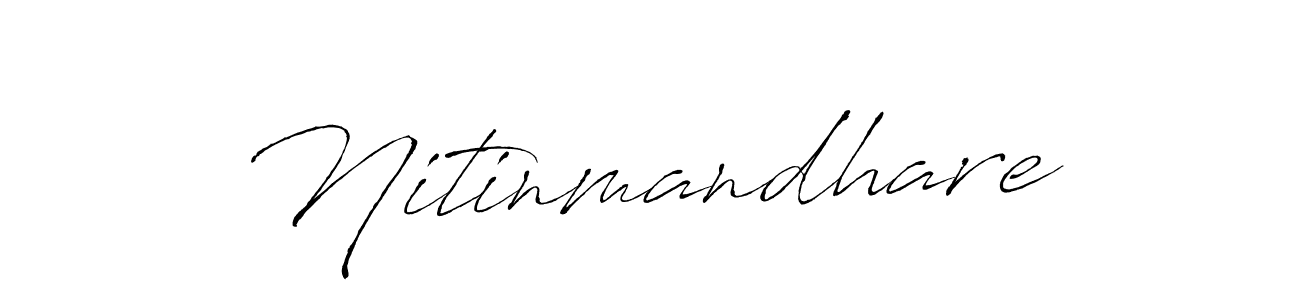 You should practise on your own different ways (Antro_Vectra) to write your name (Nitinmandhare) in signature. don't let someone else do it for you. Nitinmandhare signature style 6 images and pictures png