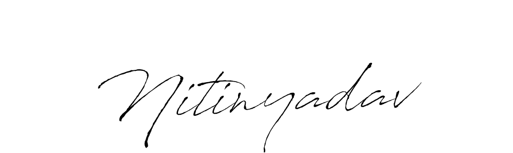 Use a signature maker to create a handwritten signature online. With this signature software, you can design (Antro_Vectra) your own signature for name Nitinyadav. Nitinyadav signature style 6 images and pictures png