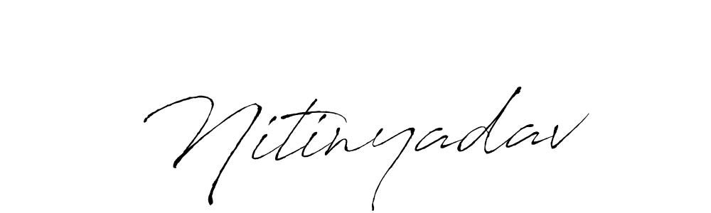 Use a signature maker to create a handwritten signature online. With this signature software, you can design (Antro_Vectra) your own signature for name Nitinyadav. Nitinyadav signature style 6 images and pictures png