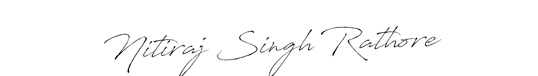 How to make Nitiraj Singh Rathore name signature. Use Antro_Vectra style for creating short signs online. This is the latest handwritten sign. Nitiraj Singh Rathore signature style 6 images and pictures png