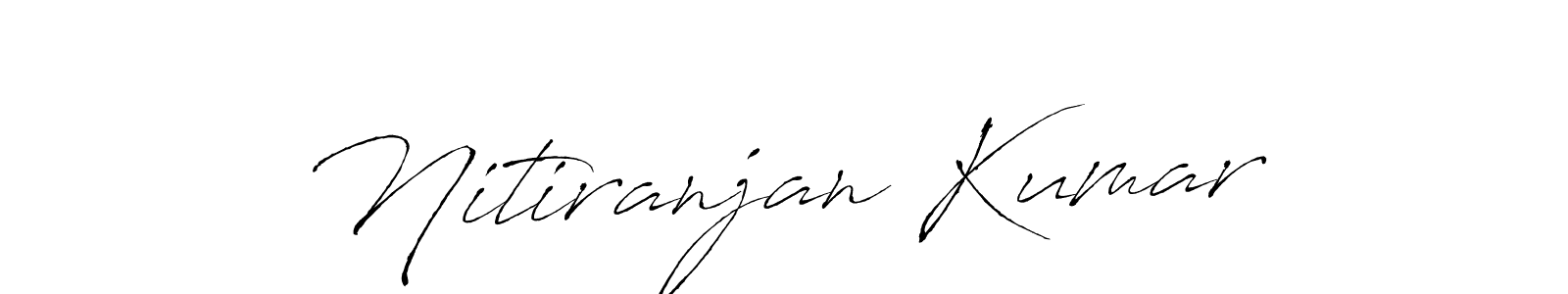 Make a beautiful signature design for name Nitiranjan Kumar. With this signature (Antro_Vectra) style, you can create a handwritten signature for free. Nitiranjan Kumar signature style 6 images and pictures png