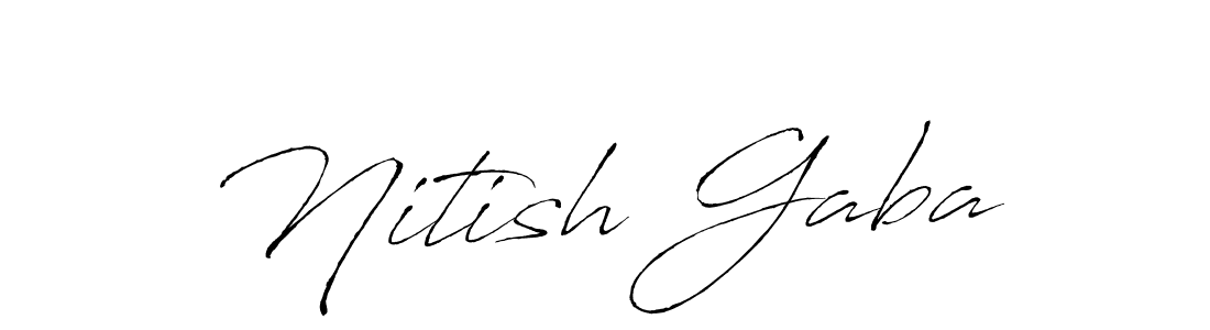 Also You can easily find your signature by using the search form. We will create Nitish Gaba name handwritten signature images for you free of cost using Antro_Vectra sign style. Nitish Gaba signature style 6 images and pictures png