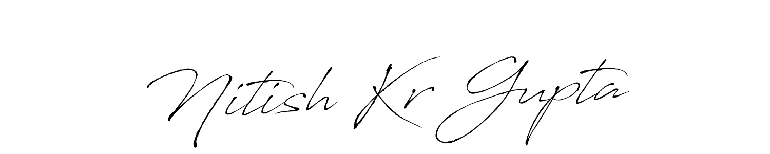 Use a signature maker to create a handwritten signature online. With this signature software, you can design (Antro_Vectra) your own signature for name Nitish Kr Gupta. Nitish Kr Gupta signature style 6 images and pictures png