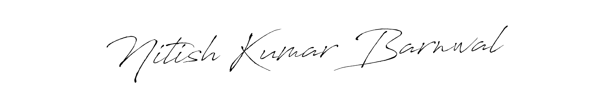 Nitish Kumar Barnwal stylish signature style. Best Handwritten Sign (Antro_Vectra) for my name. Handwritten Signature Collection Ideas for my name Nitish Kumar Barnwal. Nitish Kumar Barnwal signature style 6 images and pictures png