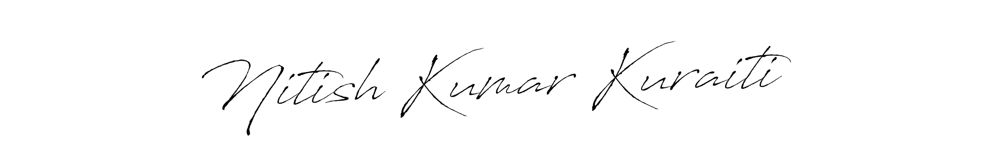 How to make Nitish Kumar Kuraiti signature? Antro_Vectra is a professional autograph style. Create handwritten signature for Nitish Kumar Kuraiti name. Nitish Kumar Kuraiti signature style 6 images and pictures png