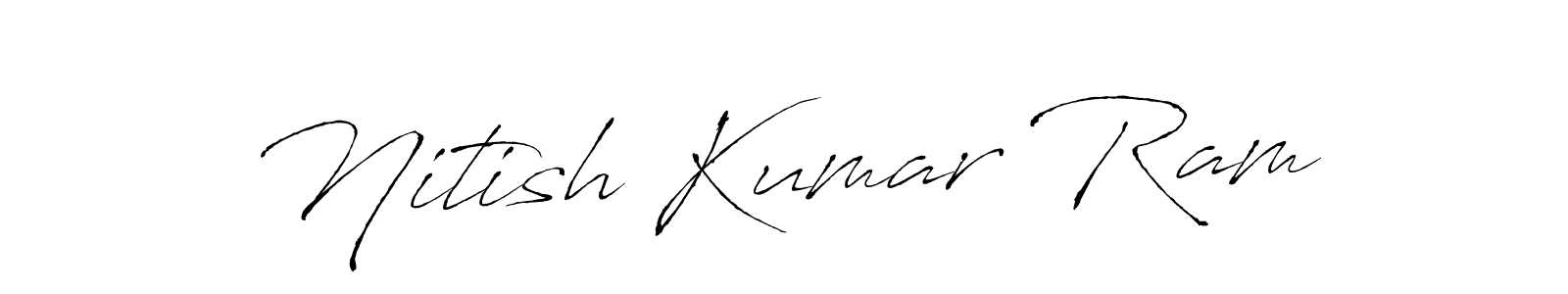 Antro_Vectra is a professional signature style that is perfect for those who want to add a touch of class to their signature. It is also a great choice for those who want to make their signature more unique. Get Nitish Kumar Ram name to fancy signature for free. Nitish Kumar Ram signature style 6 images and pictures png