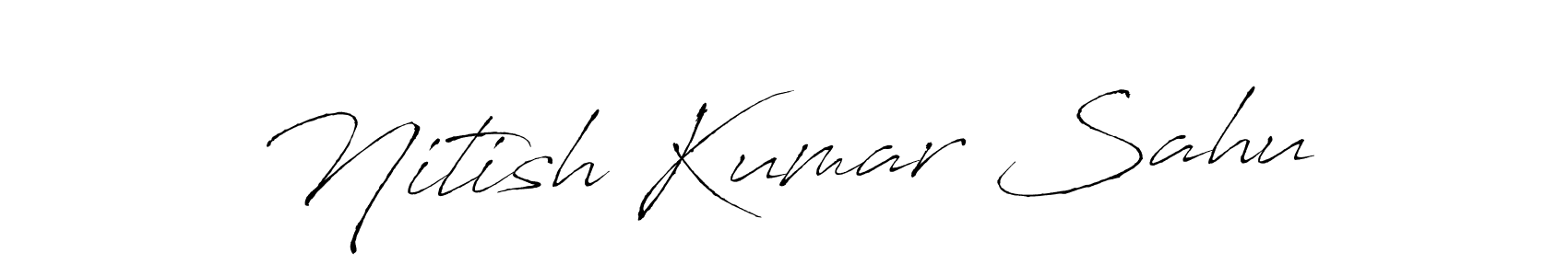 Design your own signature with our free online signature maker. With this signature software, you can create a handwritten (Antro_Vectra) signature for name Nitish Kumar Sahu. Nitish Kumar Sahu signature style 6 images and pictures png
