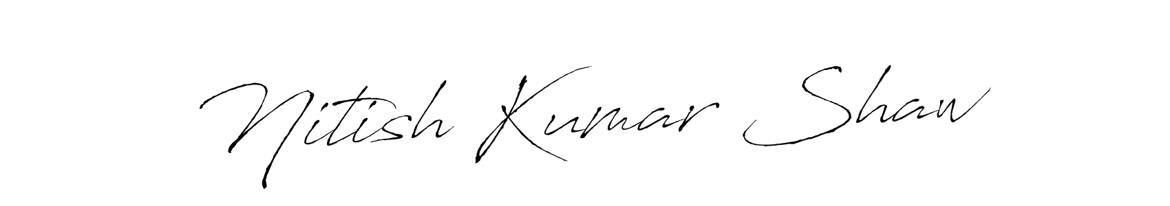Also we have Nitish Kumar Shaw name is the best signature style. Create professional handwritten signature collection using Antro_Vectra autograph style. Nitish Kumar Shaw signature style 6 images and pictures png