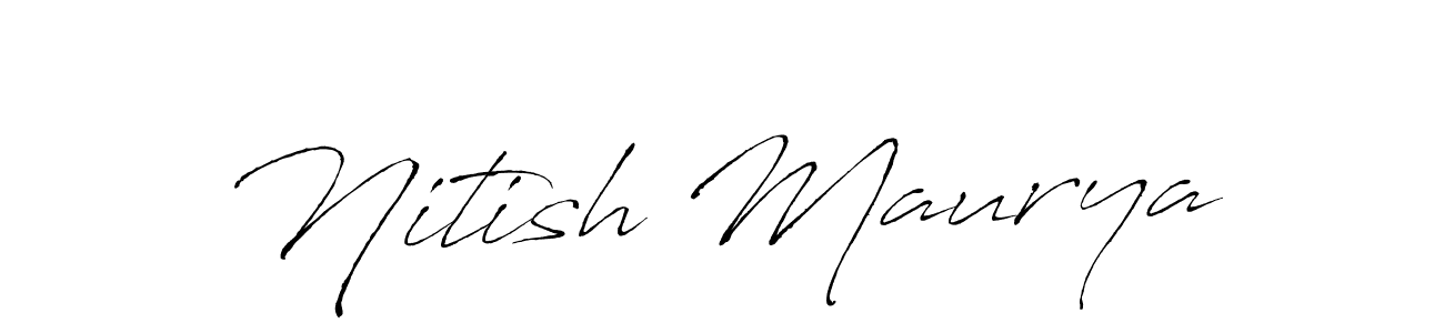 This is the best signature style for the Nitish Maurya name. Also you like these signature font (Antro_Vectra). Mix name signature. Nitish Maurya signature style 6 images and pictures png