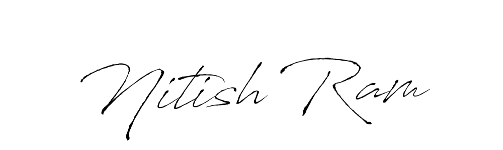 You can use this online signature creator to create a handwritten signature for the name Nitish Ram. This is the best online autograph maker. Nitish Ram signature style 6 images and pictures png