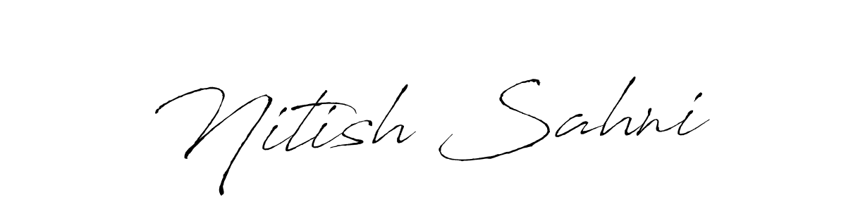 The best way (Antro_Vectra) to make a short signature is to pick only two or three words in your name. The name Nitish Sahni include a total of six letters. For converting this name. Nitish Sahni signature style 6 images and pictures png