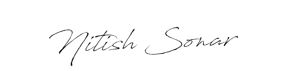 Make a beautiful signature design for name Nitish Sonar. Use this online signature maker to create a handwritten signature for free. Nitish Sonar signature style 6 images and pictures png