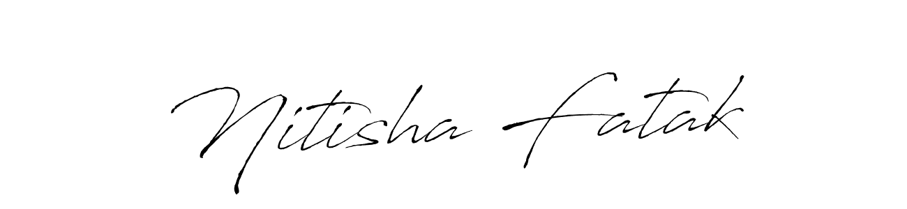 Antro_Vectra is a professional signature style that is perfect for those who want to add a touch of class to their signature. It is also a great choice for those who want to make their signature more unique. Get Nitisha Fatak name to fancy signature for free. Nitisha Fatak signature style 6 images and pictures png