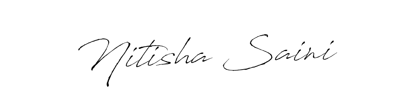 Best and Professional Signature Style for Nitisha Saini. Antro_Vectra Best Signature Style Collection. Nitisha Saini signature style 6 images and pictures png