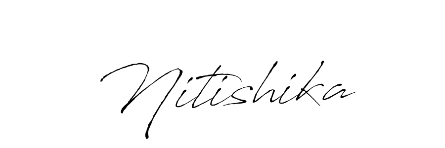 Create a beautiful signature design for name Nitishika. With this signature (Antro_Vectra) fonts, you can make a handwritten signature for free. Nitishika signature style 6 images and pictures png