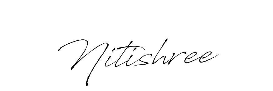 How to make Nitishree name signature. Use Antro_Vectra style for creating short signs online. This is the latest handwritten sign. Nitishree signature style 6 images and pictures png