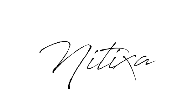 Create a beautiful signature design for name Nitixa. With this signature (Antro_Vectra) fonts, you can make a handwritten signature for free. Nitixa signature style 6 images and pictures png