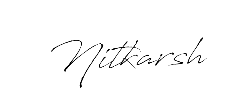 The best way (Antro_Vectra) to make a short signature is to pick only two or three words in your name. The name Nitkarsh include a total of six letters. For converting this name. Nitkarsh signature style 6 images and pictures png