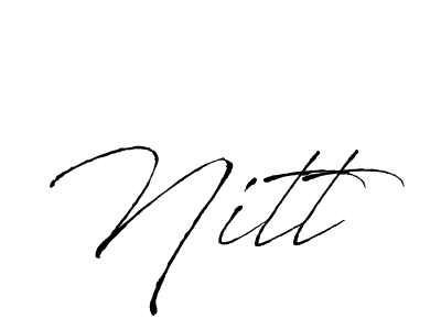 Make a beautiful signature design for name Nitt. Use this online signature maker to create a handwritten signature for free. Nitt signature style 6 images and pictures png