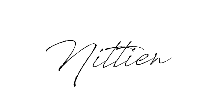Make a beautiful signature design for name Nittien. With this signature (Antro_Vectra) style, you can create a handwritten signature for free. Nittien signature style 6 images and pictures png