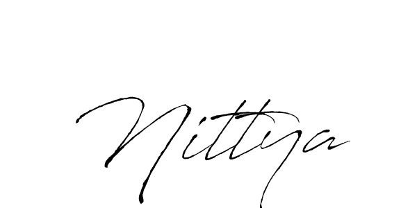 Use a signature maker to create a handwritten signature online. With this signature software, you can design (Antro_Vectra) your own signature for name Nittya. Nittya signature style 6 images and pictures png