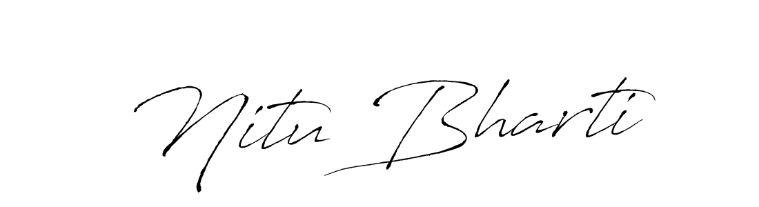 You can use this online signature creator to create a handwritten signature for the name Nitu Bharti. This is the best online autograph maker. Nitu Bharti signature style 6 images and pictures png
