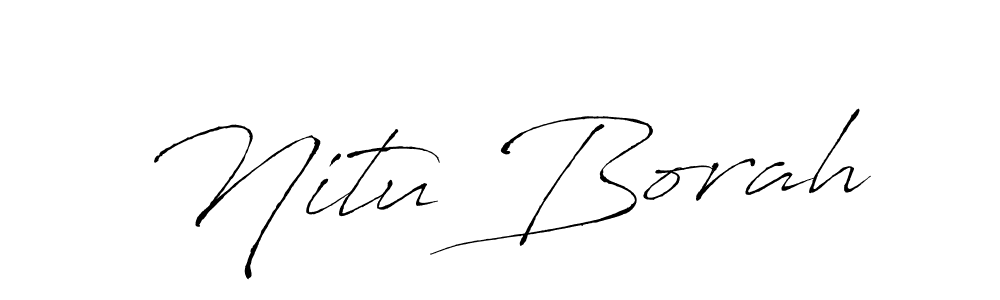 Similarly Antro_Vectra is the best handwritten signature design. Signature creator online .You can use it as an online autograph creator for name Nitu Borah. Nitu Borah signature style 6 images and pictures png