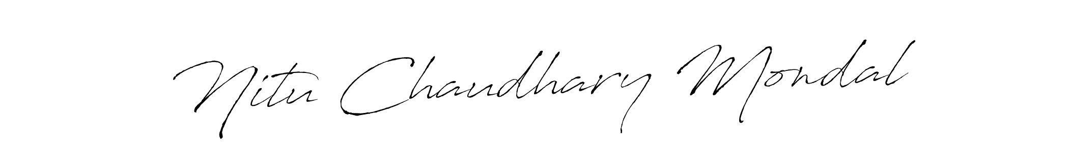Make a beautiful signature design for name Nitu Chaudhary Mondal. Use this online signature maker to create a handwritten signature for free. Nitu Chaudhary Mondal signature style 6 images and pictures png