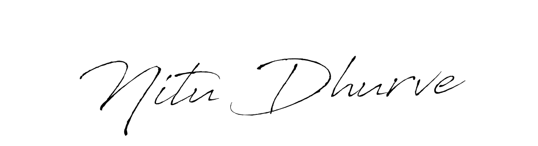 Create a beautiful signature design for name Nitu Dhurve. With this signature (Antro_Vectra) fonts, you can make a handwritten signature for free. Nitu Dhurve signature style 6 images and pictures png